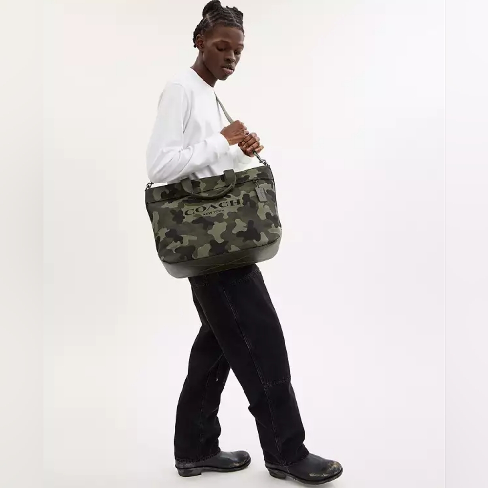 🖤 COACH CAMO PRINT TOTE BAG 38 LIMITED EDITION - Picture 5 of 7